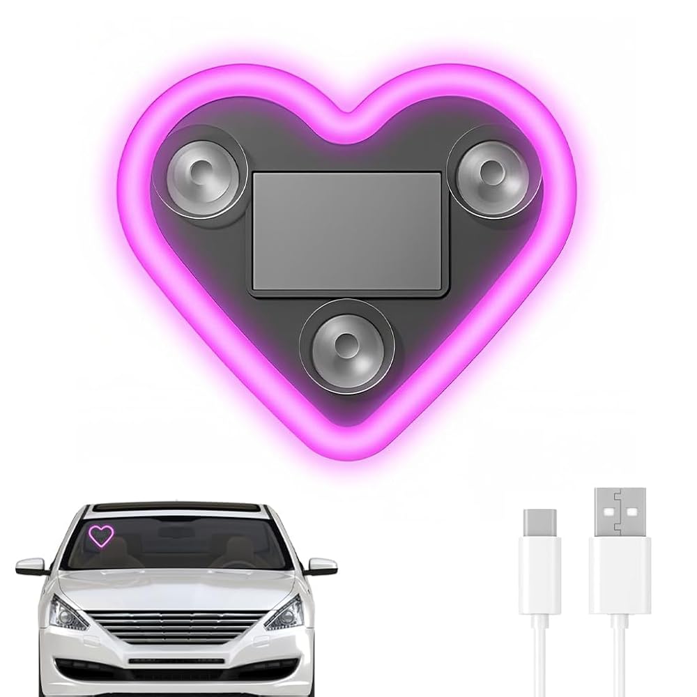 Solar Heart Light for Car Window — product image 1