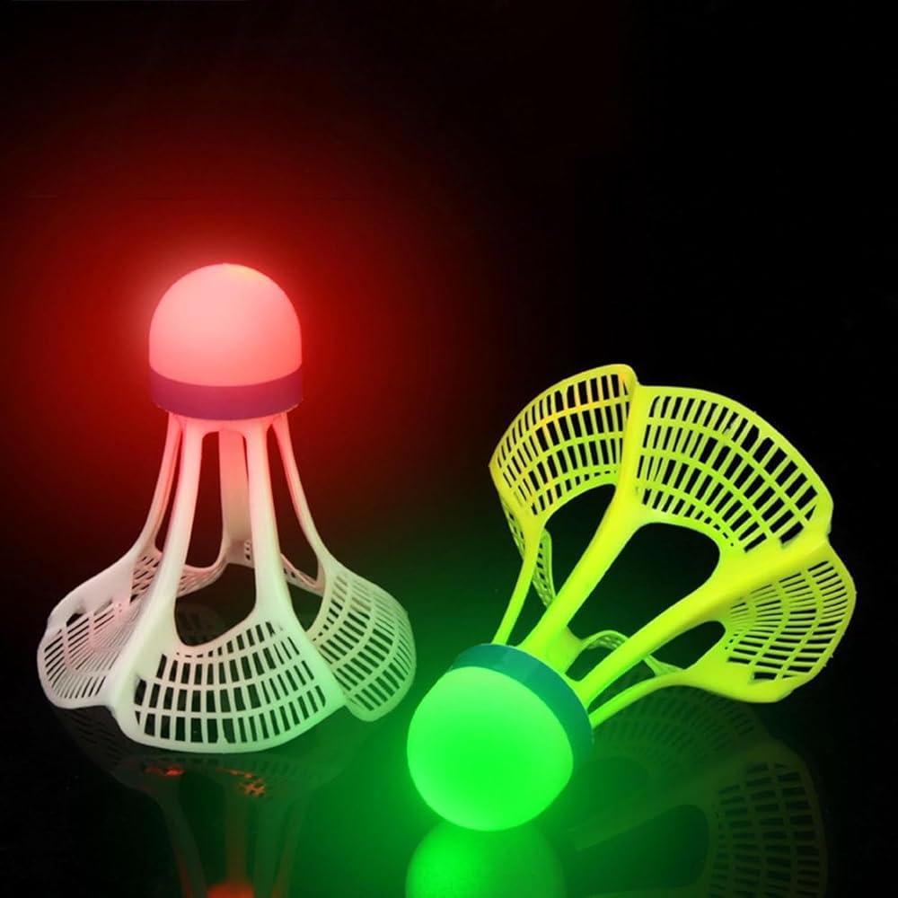 LED Shuttlecock with Plastic Skirt and Switch Button — product image 1