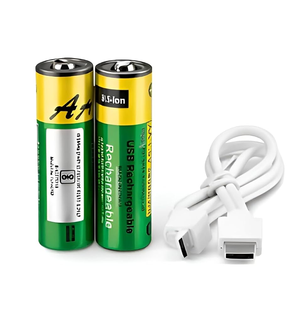 Rechargeable AA Li-Ion Batteries 1.5V 3400 mWh with USB — product image 1
