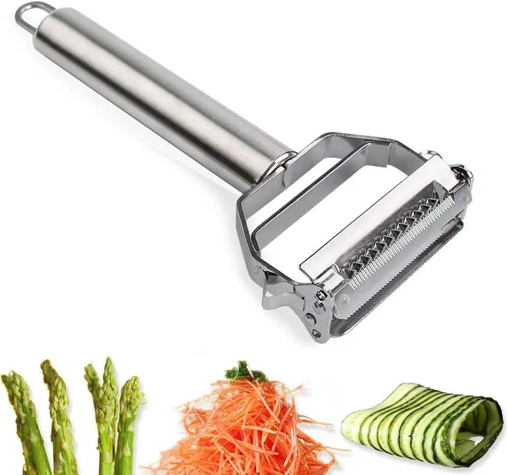 2-in-1 Julienne Peeler Stainless Steel Vegetable Slicer Cutter — product image 1