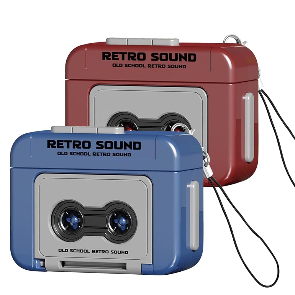 Retro Tape Recorder Keychain Set of 2 - Mini Cassette Player — product image 1