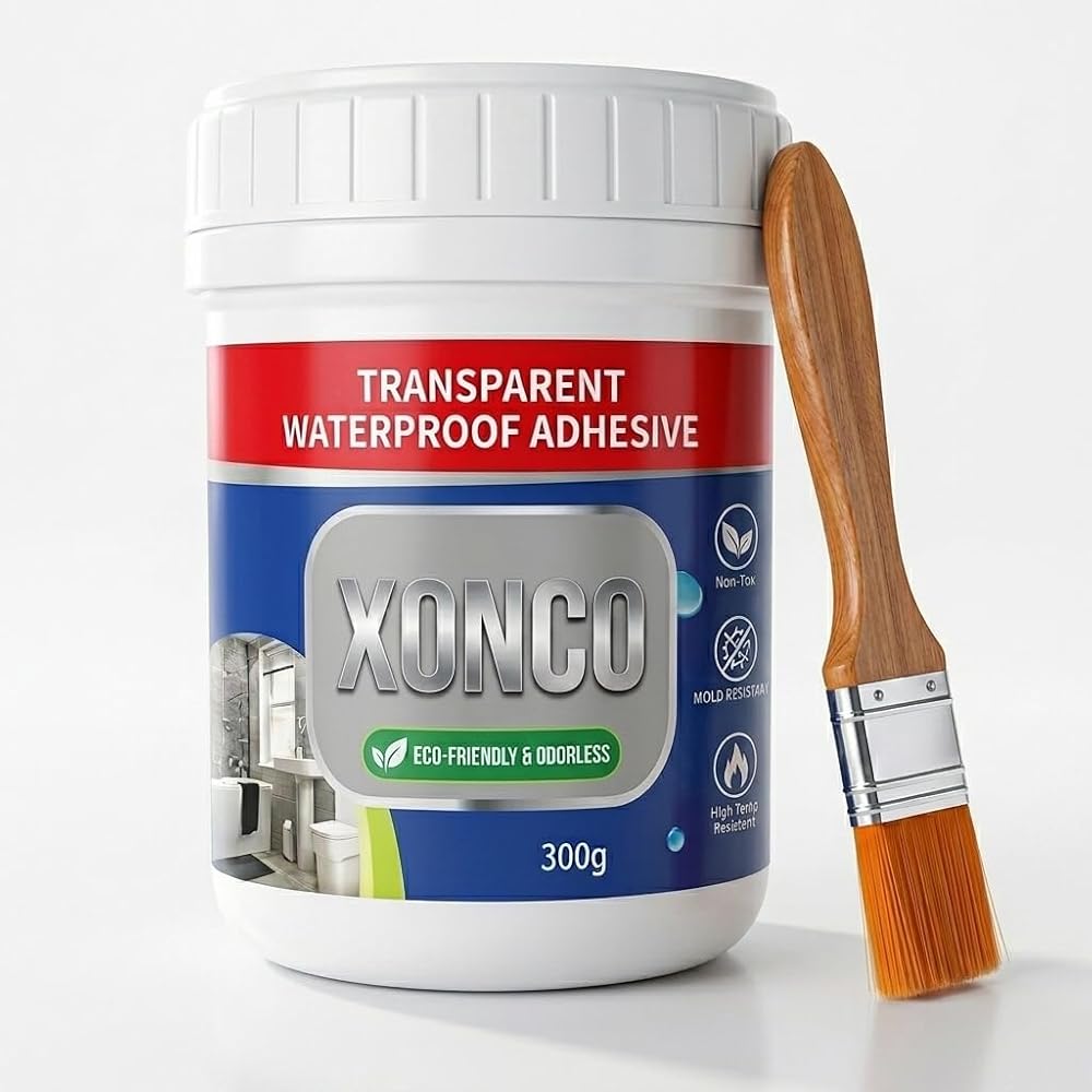 Transparent Waterproof Glue 300 g with Brush - Invisible — product image 1