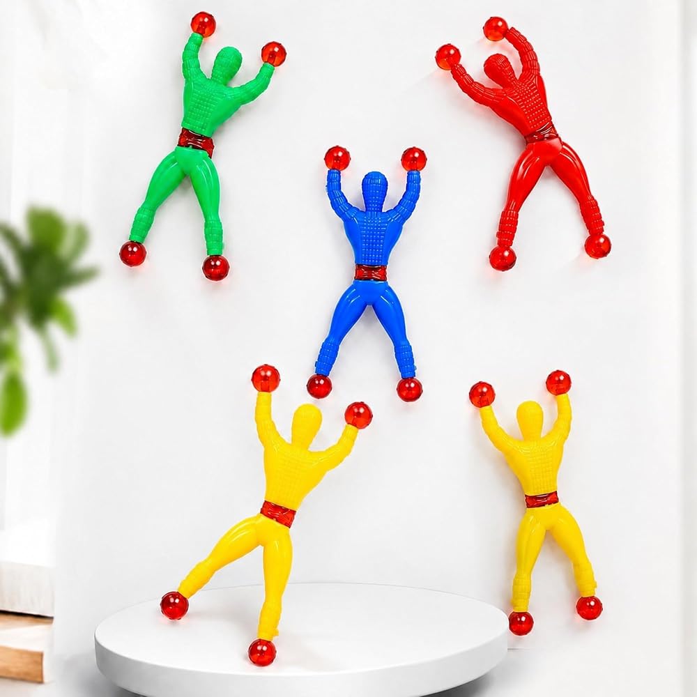 Wall Climbing Sticky Man Action Figures Toy Pack of 5 — product image 1