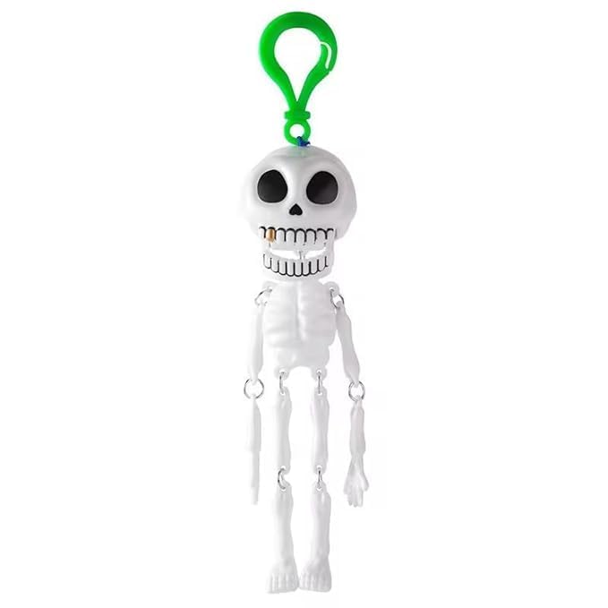 DOMELIXA Halloween Skeleton Keychain 15 cm with Hanging Skull — product image 1