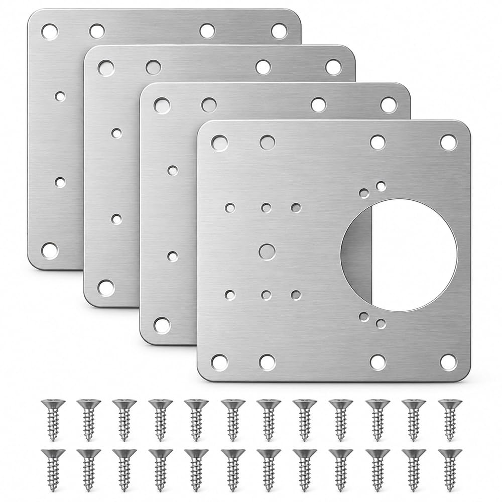 Cabinet Hinge Repair Plate Kit with Mounting Screws — product image 1