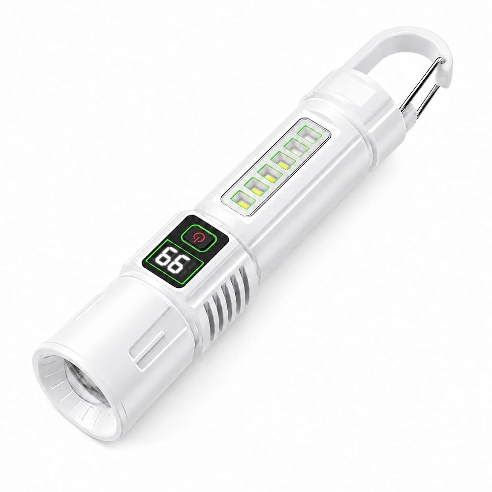 LED Flashlight Portable Utility Torch with Digital Battery — product image 1
