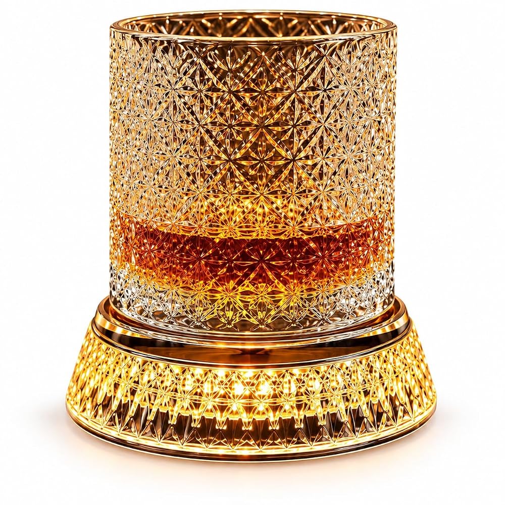 LED Lighted Whiskey Glass Set of 2 — product image 1