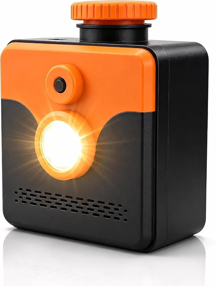 Saltwater Emergency Lamp Black Orange 76x52x90mm — product image 1