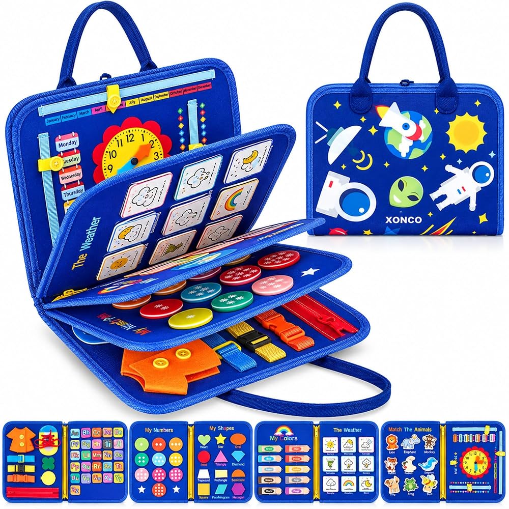 Montessori Busy Board Quiet Book Learning Binder Toy — product image 1
